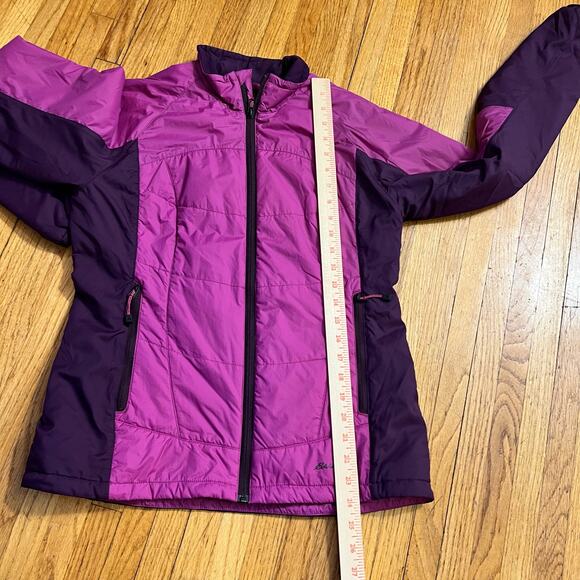 Eddie Bauer Coat Womens Small First Ascent Primaloft Purple Insulated Jacket - Picture 9 of 9
